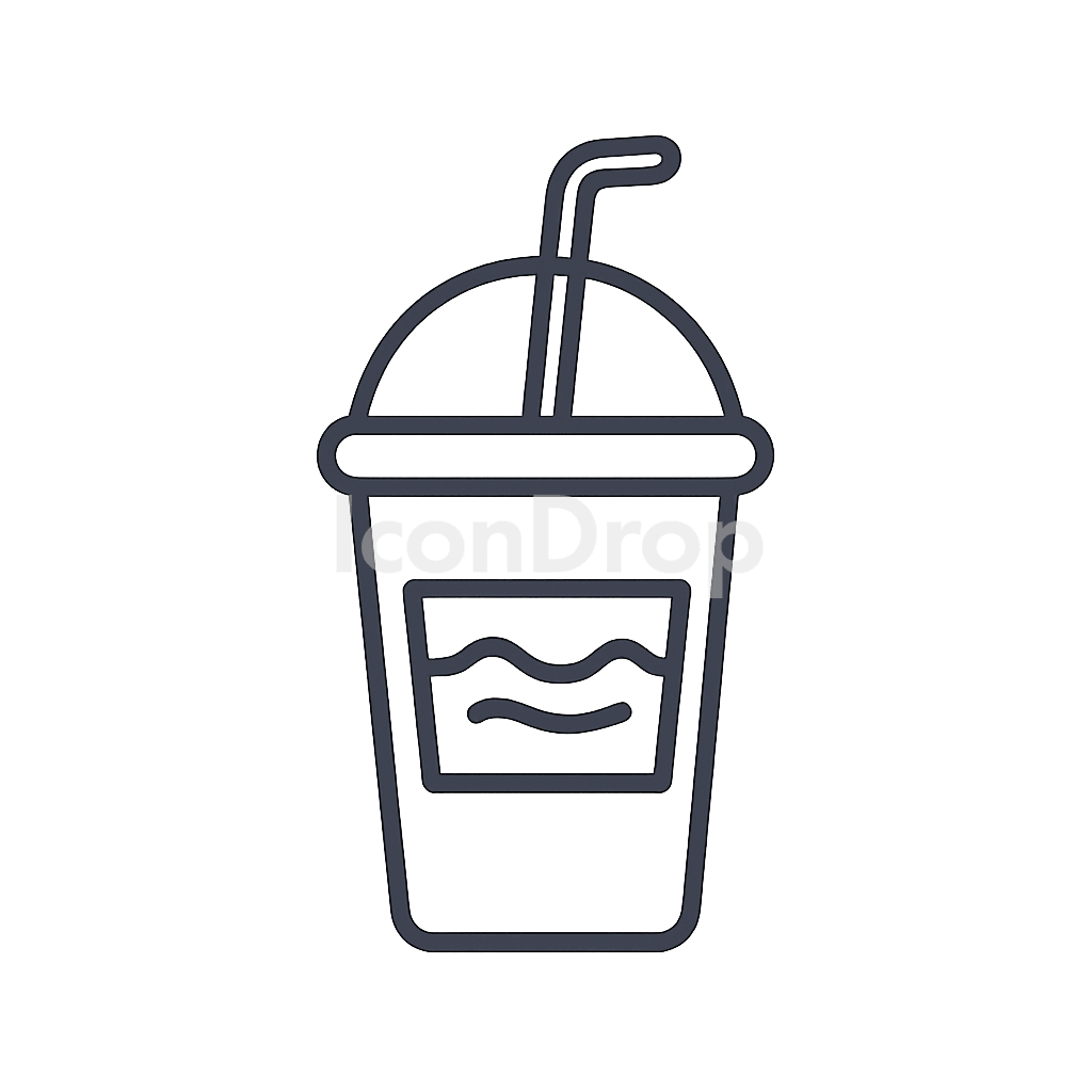 Chocolate Drink Icon Outline