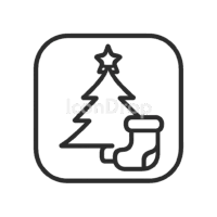 Christmas Icon App Outline