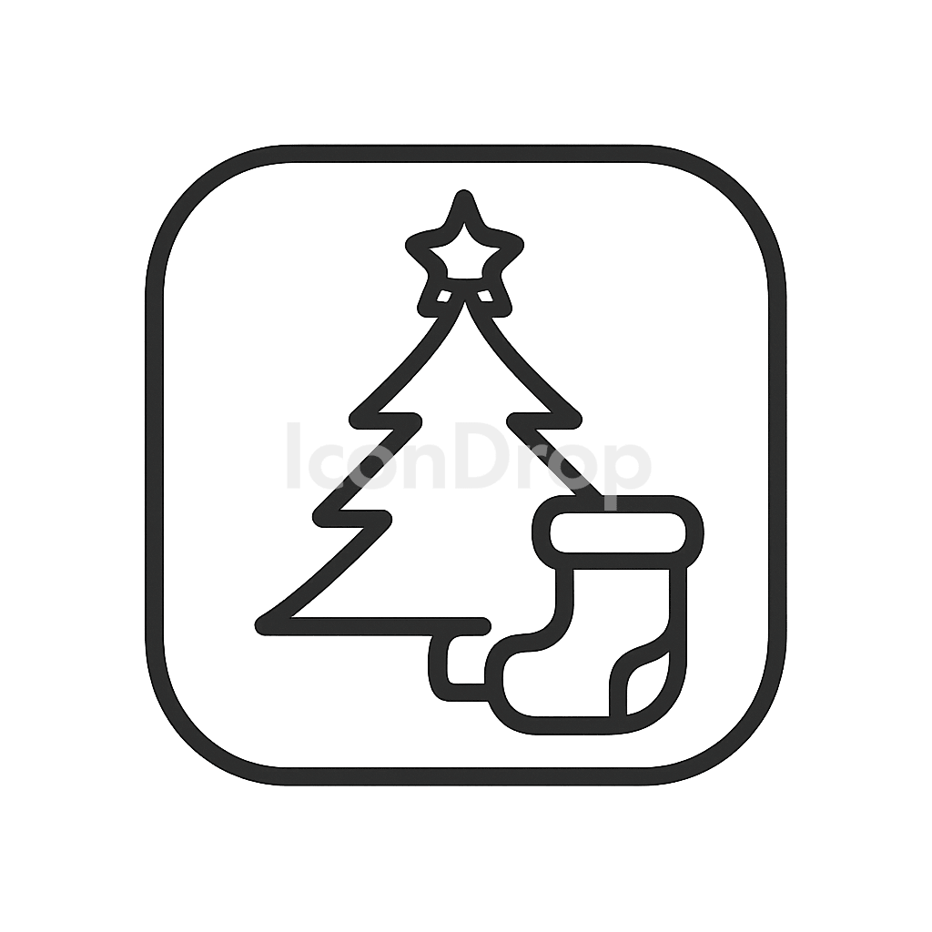 Christmas Icon App Outline