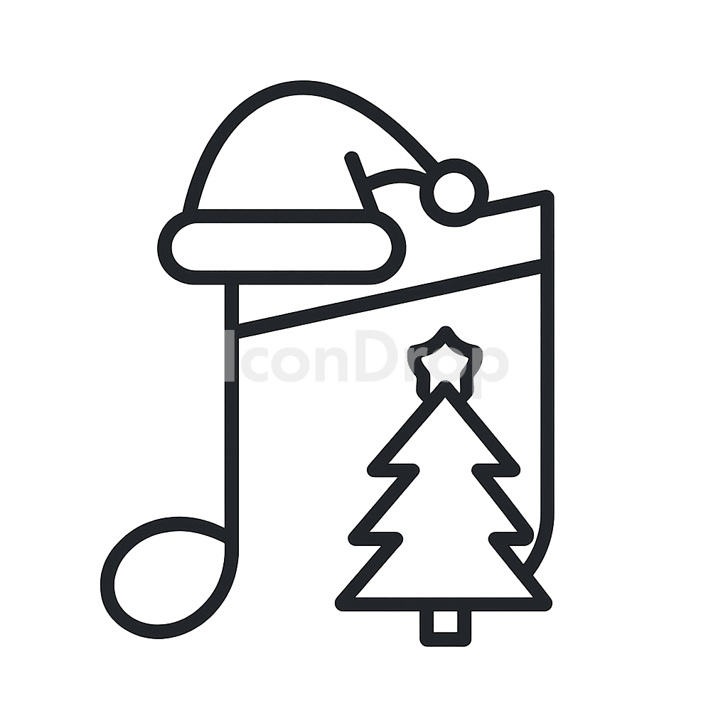 Christmas Icon Notes Outline
