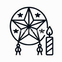 Christmas Icon Philippines Outline