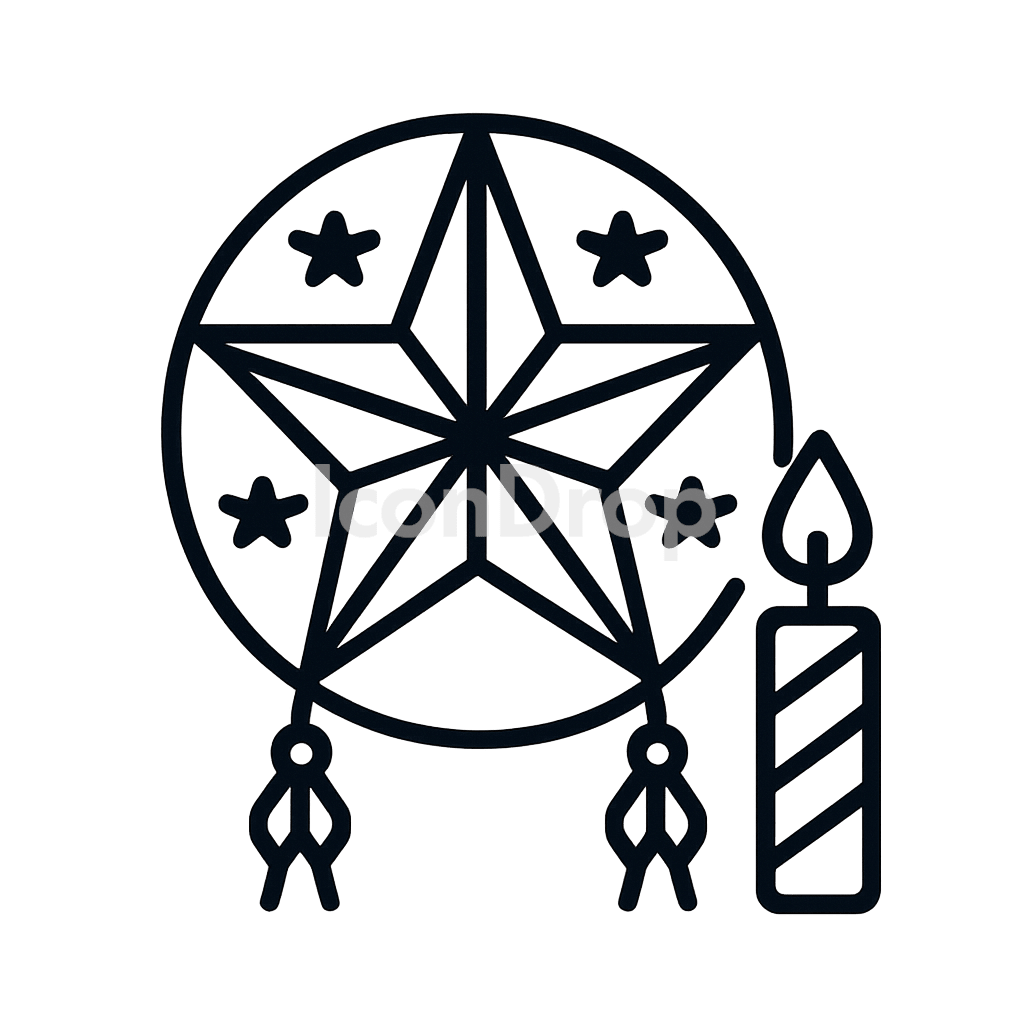 Christmas Icon Philippines Outline