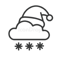 Christmas Icon Weather Outline
