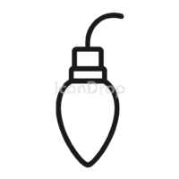 Christmas Light Icon Outline