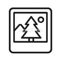 Christmas Photos App Icon Outline