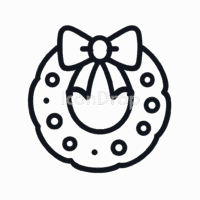 Christmas Reef Icon Outline