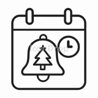 Christmas Reminders Icon Outline