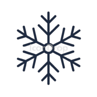 Christmas Snow Icon Outline