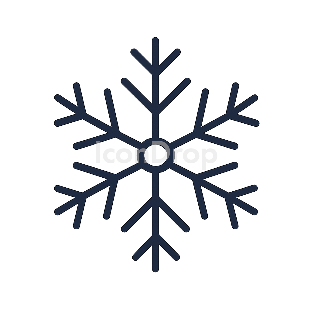 Christmas Snow Icon Outline