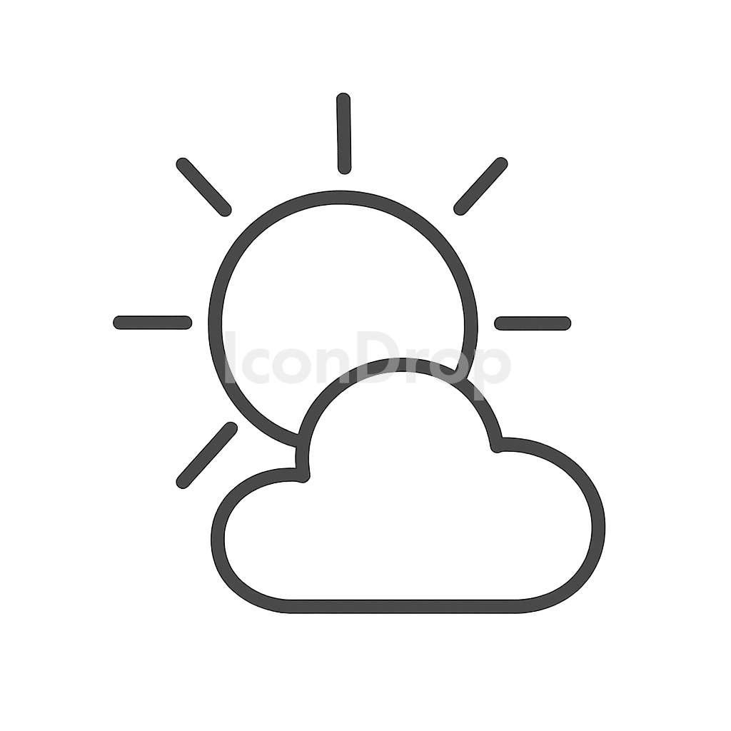 Clear Sky Icon Outline
