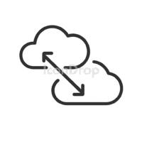 Cloud Compare Icon Outline