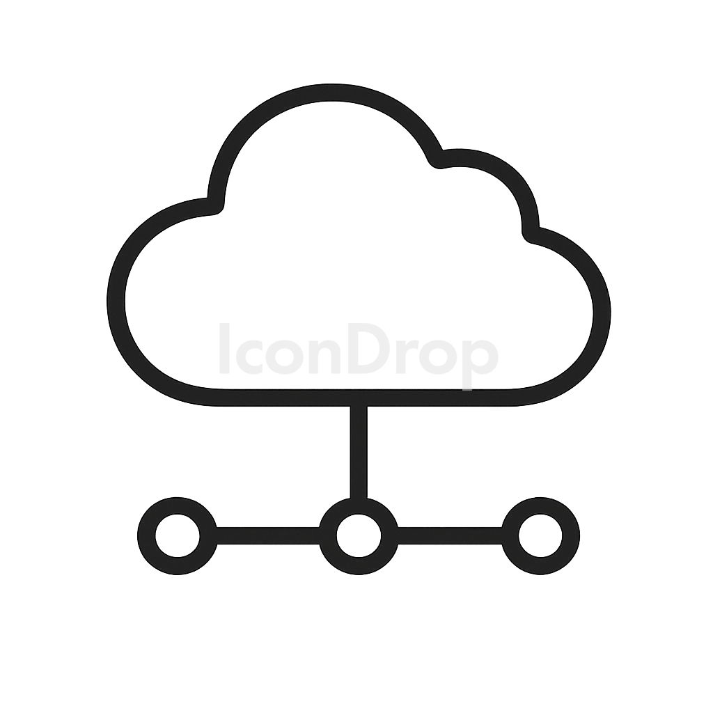 Cloud Connector Icon Outline