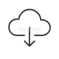 Cloud Download Icon Outline