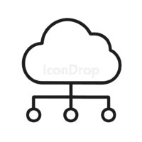 Cloud Environment Icon Outline