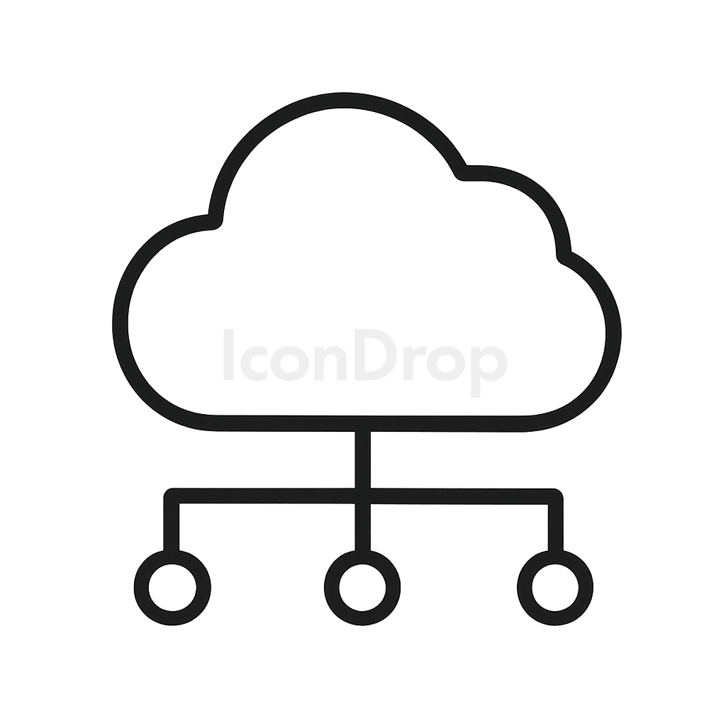 Cloud Environment Icon Outline