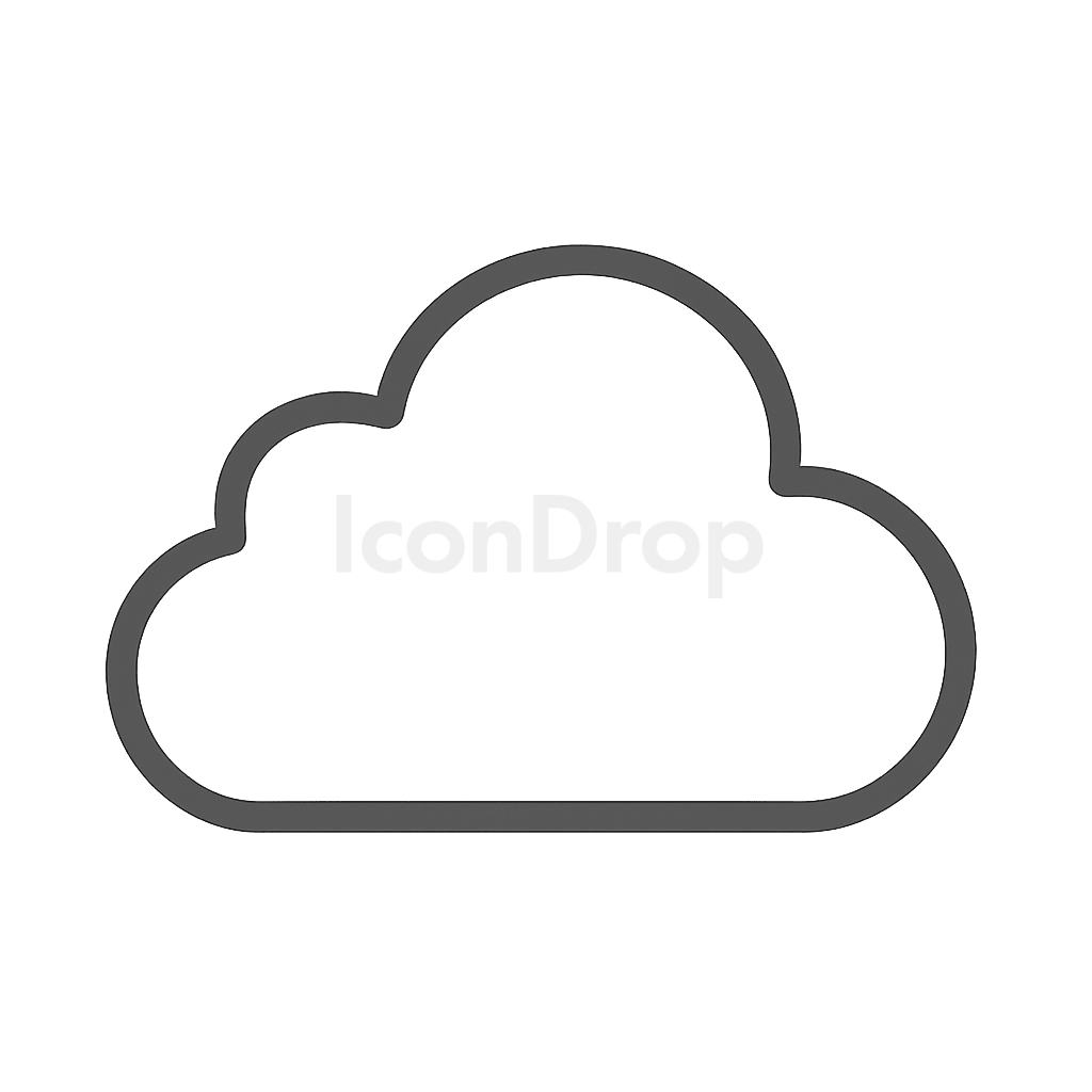 Cloud Formation Icon Outline