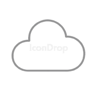 Cloud Icon Gray Outline