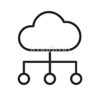 Cloud Icon Network Outline