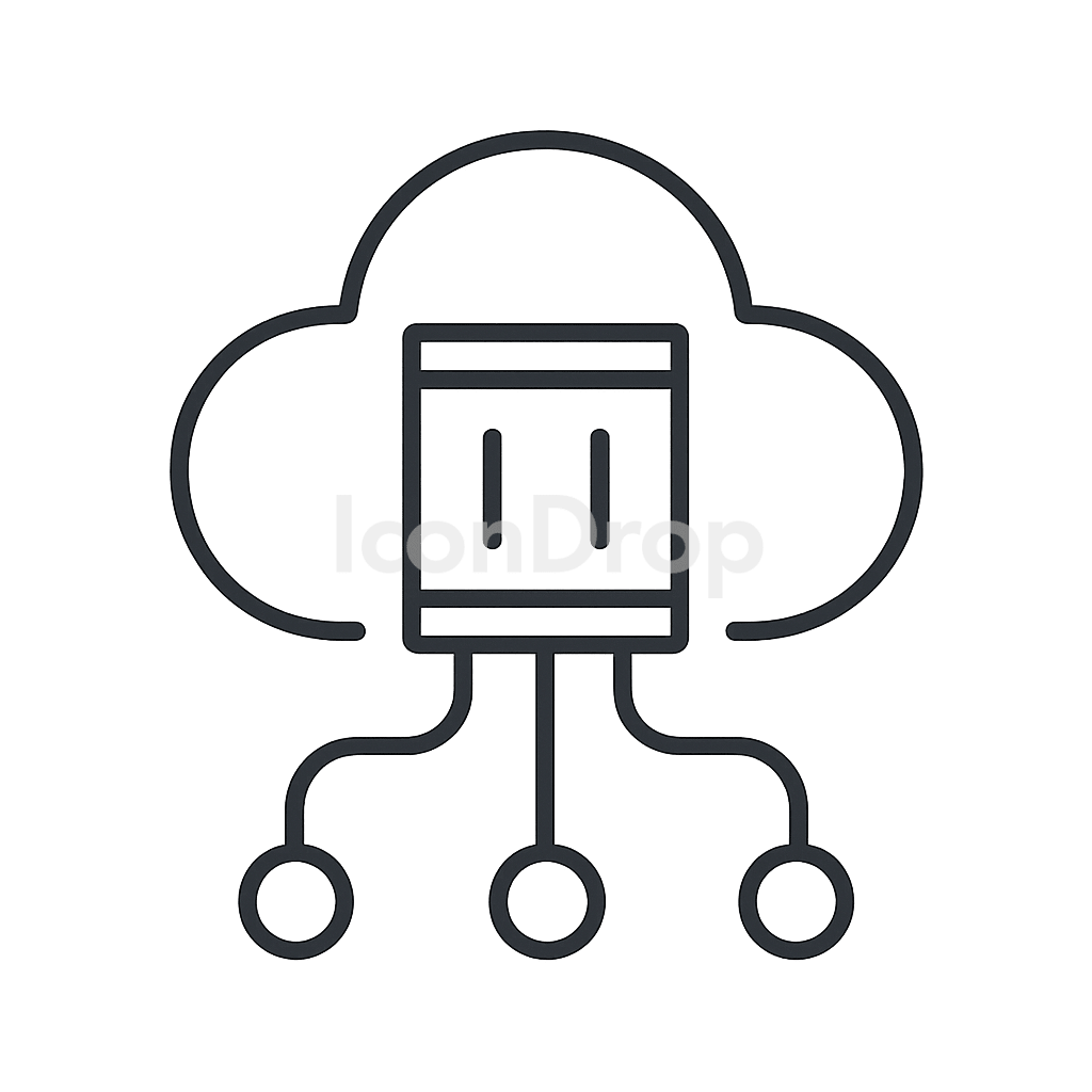 Cloud Native Icon Outline