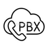 クラウドPBXのアイコン（アウトライン）