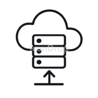 Cloud Service Icon Outline
