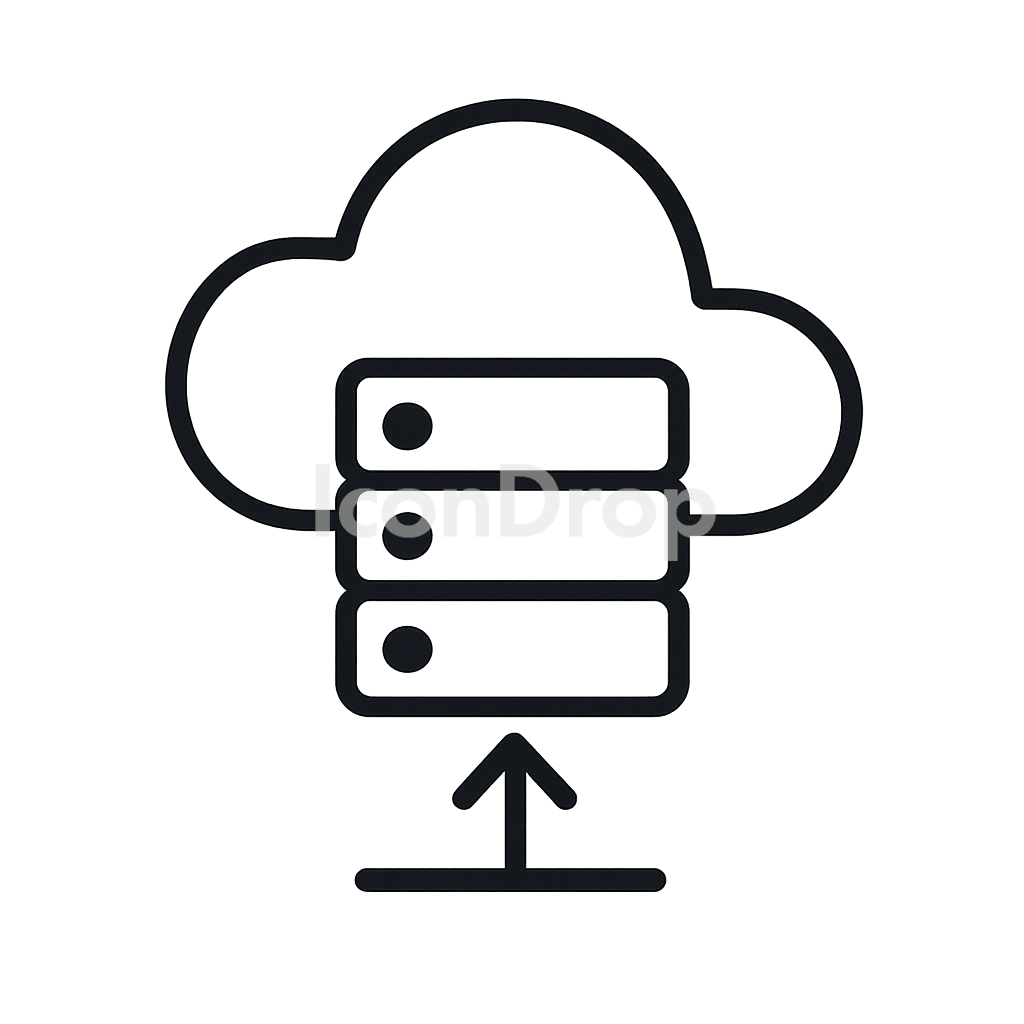 Cloud Service Icon Outline