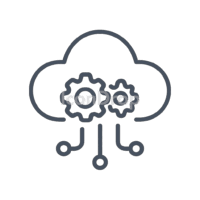 Cloud Solutions Icon Outline
