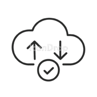 Cloud Status Icons Outline