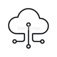 Cloud Technology Icon Outline