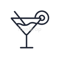 Cocktail Drink Icon Outline