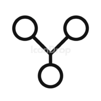 Code Fork Icon Outline