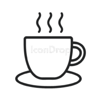 Coffee Cup Icons Outline