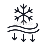Cold Air Icon Outline