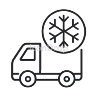 Cold Chain Logistics Icon Outline
