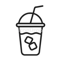 Cold Coffee Icon Outline