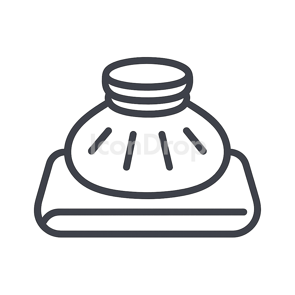 Cold Compress Icon Outline