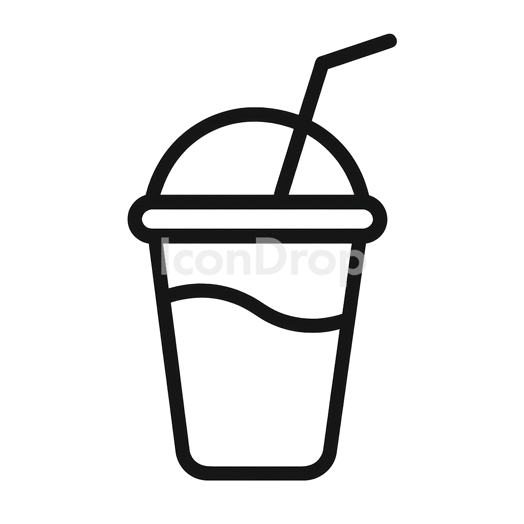 Cold Drink Icon Outline