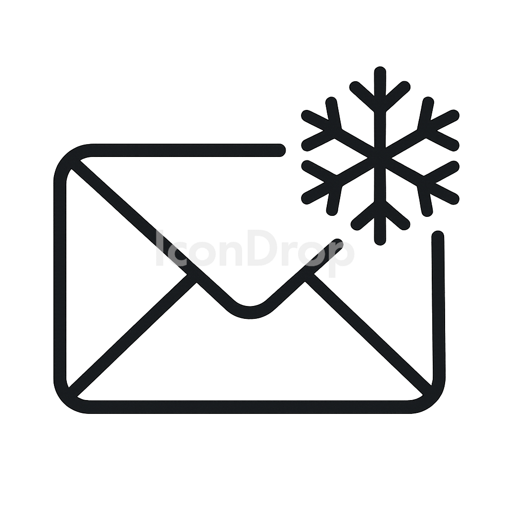 Cold Email Icon Outline