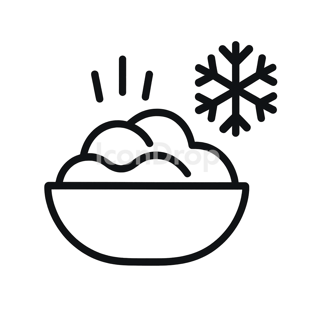 Cold Food Icon Outline
