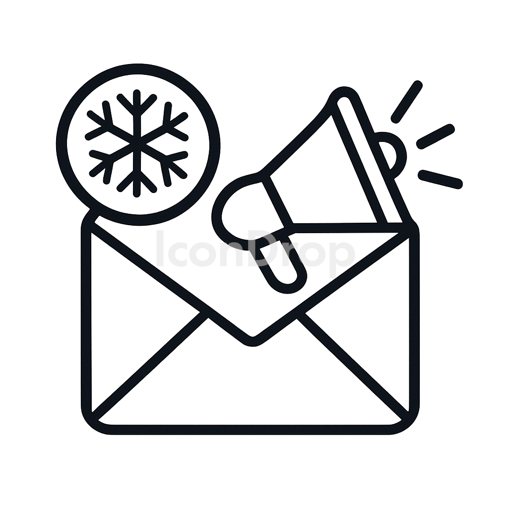 Cold Outreach Icon Outline