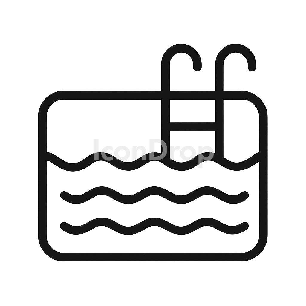 Cold Plunge Icon Outline