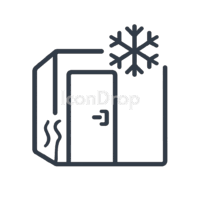 Cold Room Icon Outline
