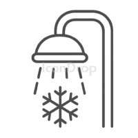 Cold Shower Icon Outline