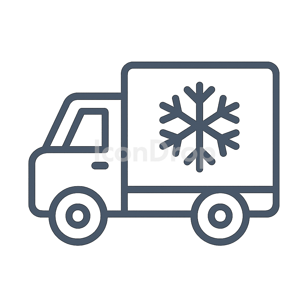 Cold Truck Icon Outline