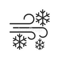Cold Wind Icon Outline