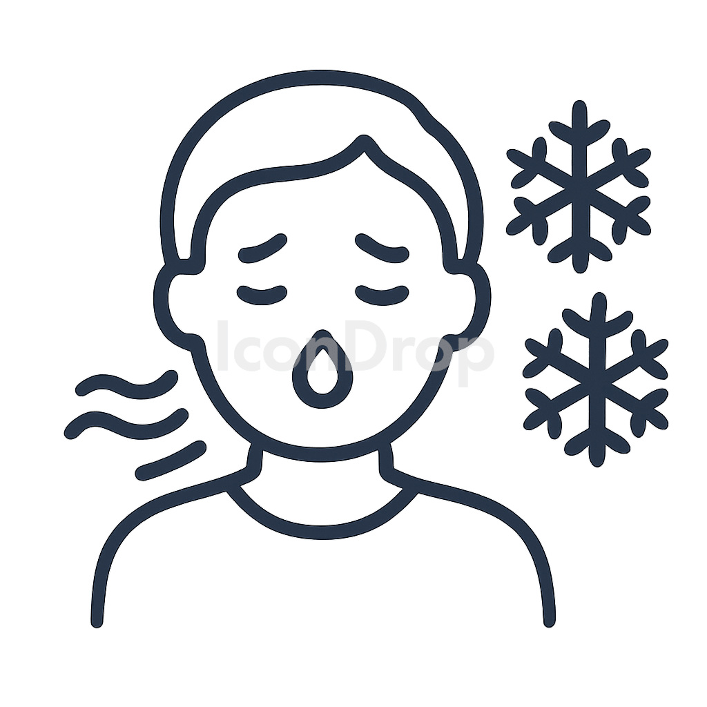 Common Cold Icon Outline