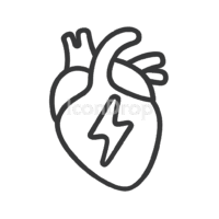 Congenital Heart Disease Icon Outline