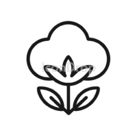 Cotton Plant Icon Outline