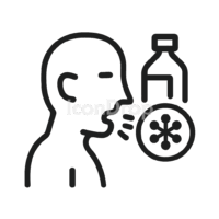 Cough And Cold Icon Outline
