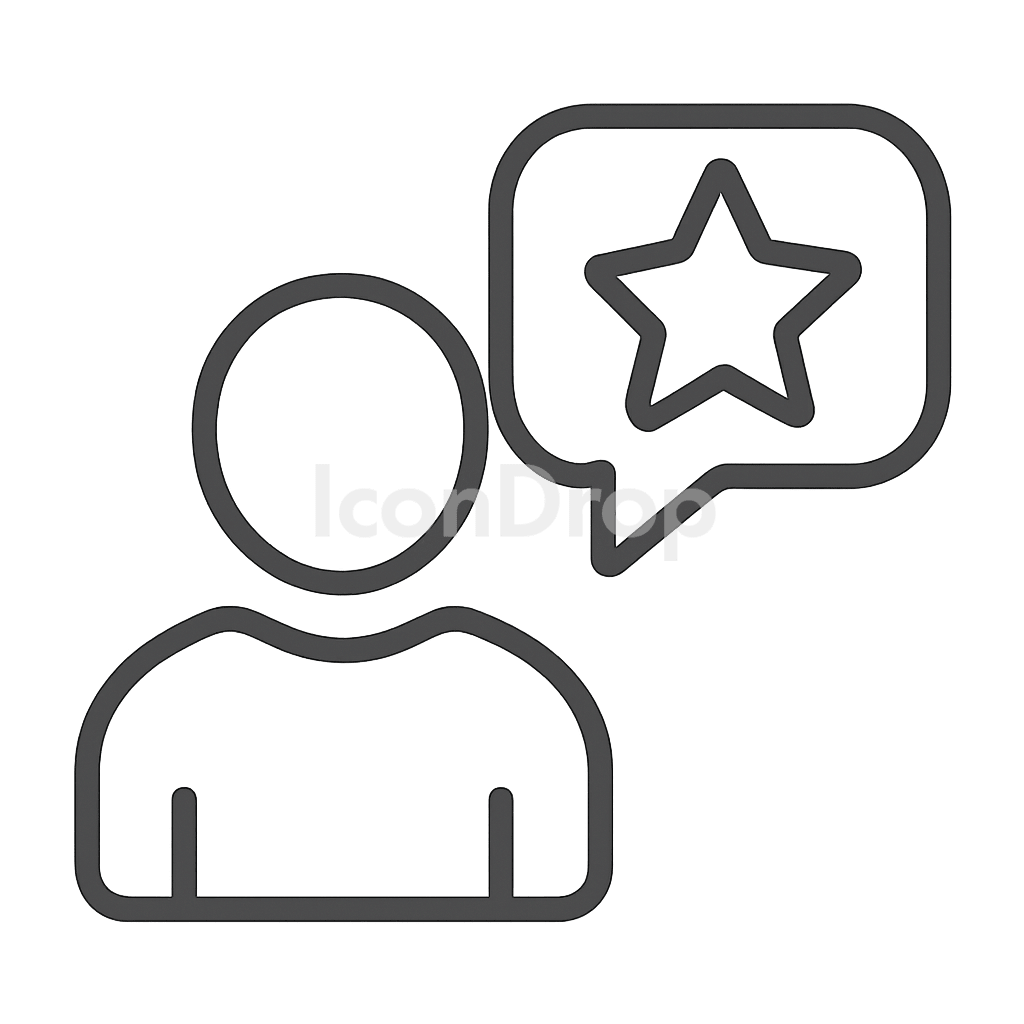 Customer Voice Icon Outline